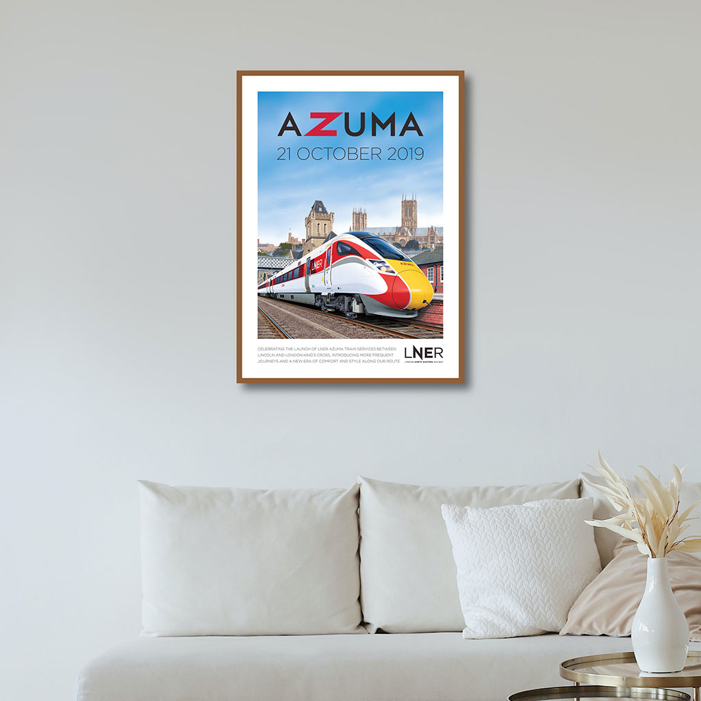 LNER Azuma Launch Poster – Lincoln 1